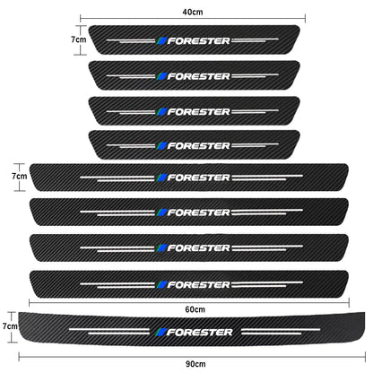 Autotür Schwelle Abrieb platte für Subaru Förster Sg Sh Sj Ssk 2021 2020 2019 2018 2017 Auto Kohle faser Aufkleber Aufkleber