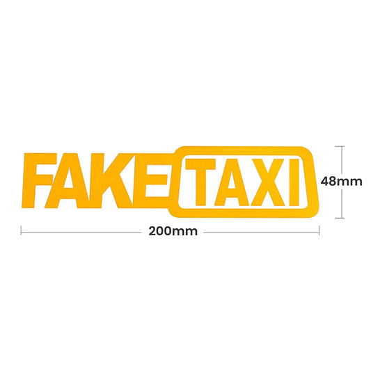 FAKE Taxi Sticker Aufkleber